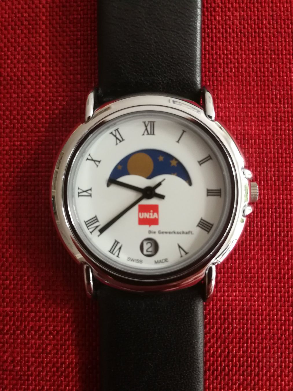 Mondaine Uhren: MONDAINE Uhr Sondermodell UNIA – Neu und originalverpackt aus Zürich von SciTec