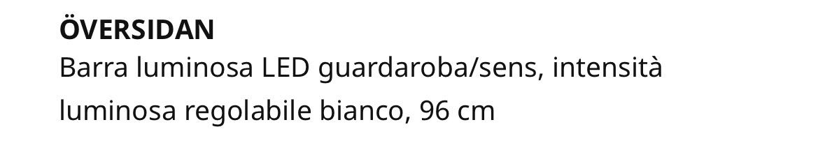 Ikea Lampadari & plafoniere: Komplement Oversidan IKEA. Light – Nuovo e nell'imballaggio originale da Zürich venduto da mat_58mf 1