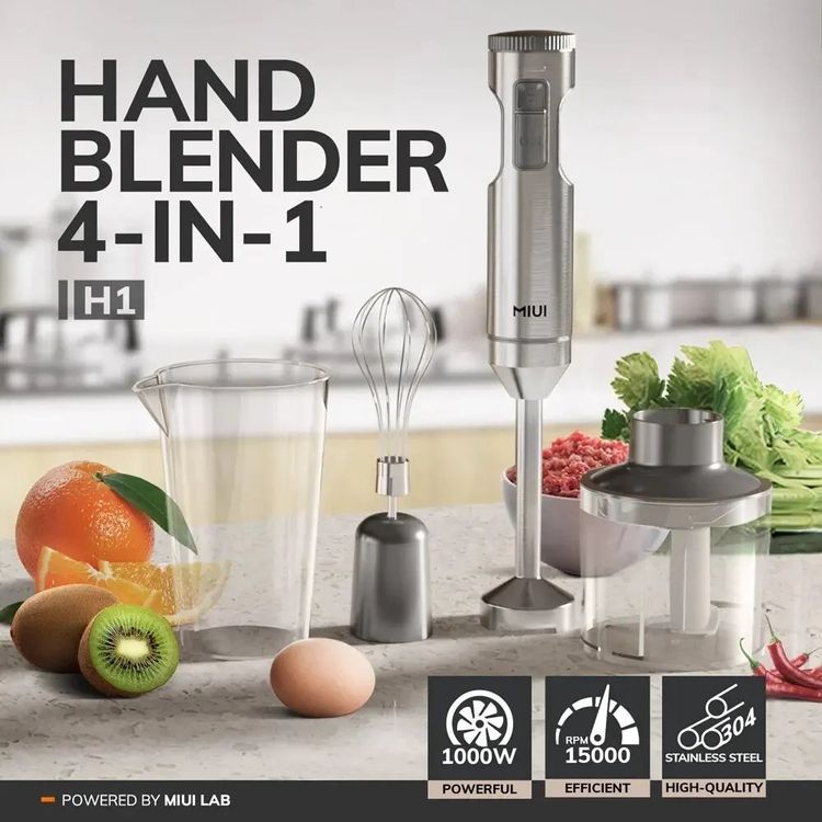 Miui 1000W Hand-Stab mixer aus Edelstahl 700ml Mix becher Mi | Kaufen ...