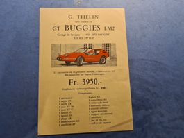 VW KAFER SCHWEIZ BUGGIES GARAGE SAVIGNY PROSPECTUS