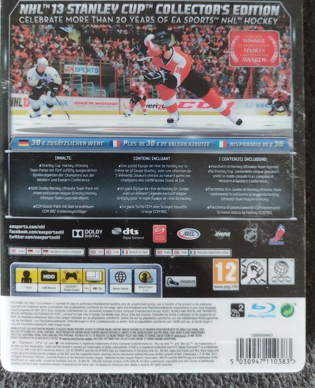 Giochi: NHL 13 - Stanley Cup Edition - PS3 – Usato da Meierskappel venduto da Gimgim 1