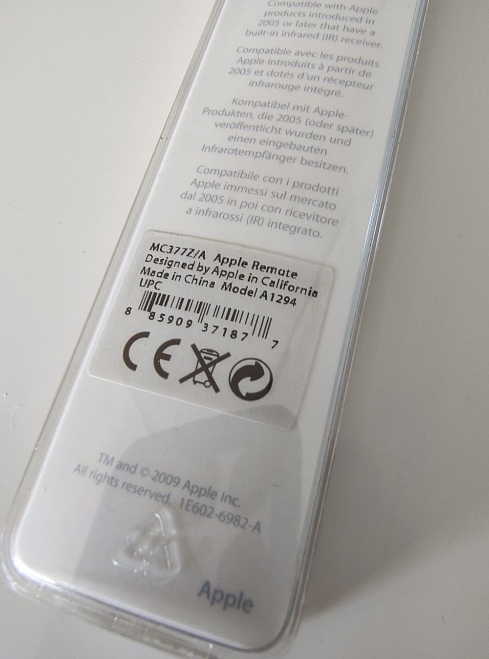 Apple Telecomandi: Apple télécommande A1294 – Usato da Echandens venduto da mkaag 1