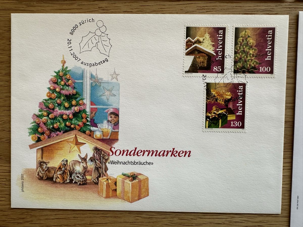 Tous les timbres: Schweiz - 4 illustrierte FDC 2007 – D'occasion à Schmitten / FR par Samsara169 3