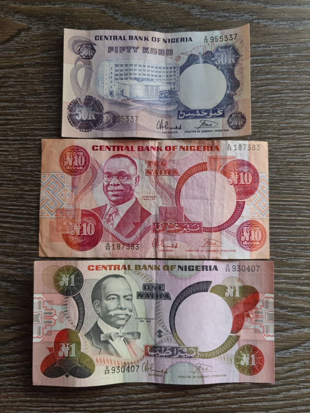Banconote: LOT Nigeria 3 Stück !!!!!! – Usato da Flaach venduto da Lonzo99