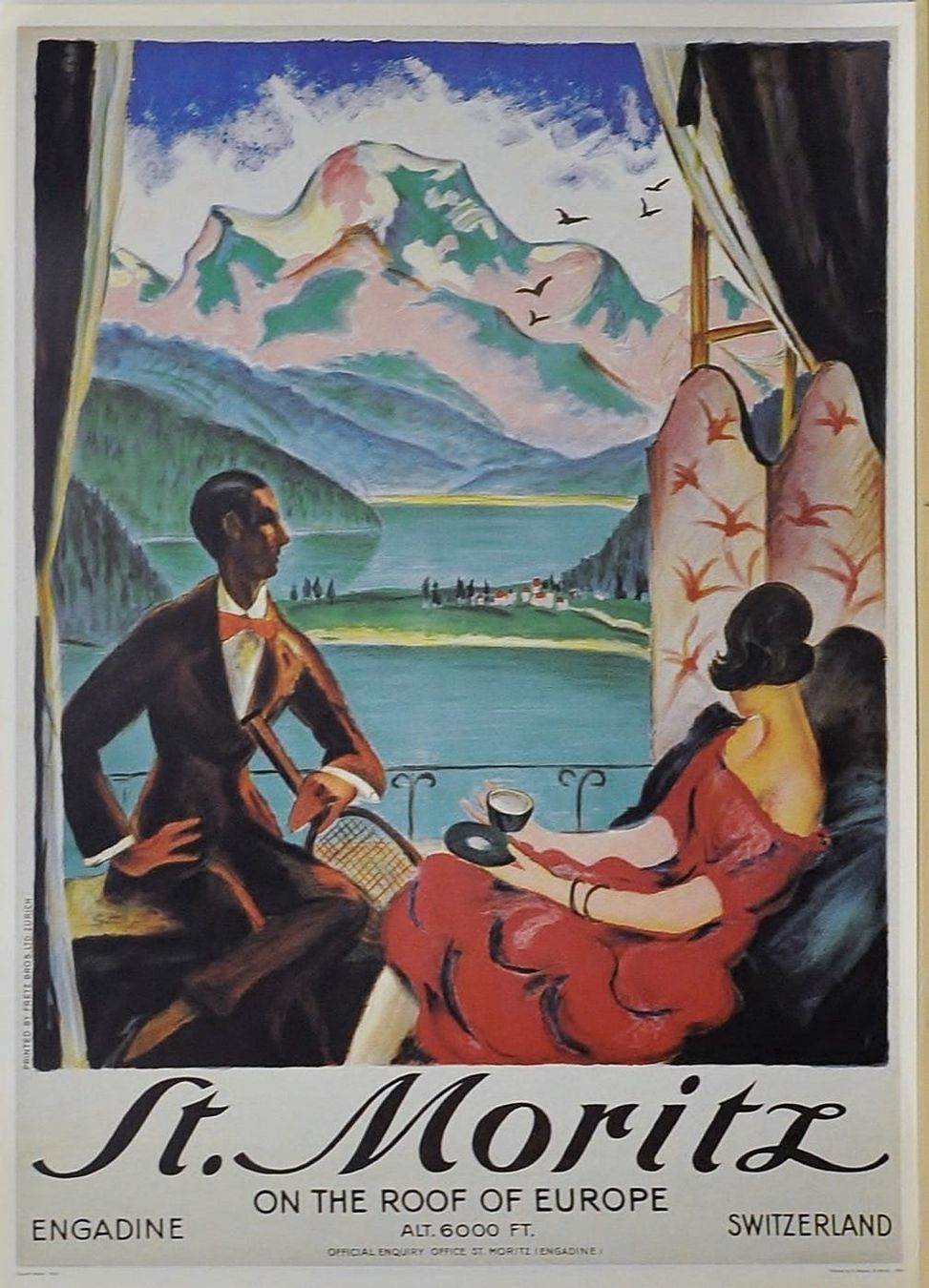 Posters & Illustrations: St. Moritz, Reprints – Neuf (Voir description) à Bern par Vintage-Art-Poster 3