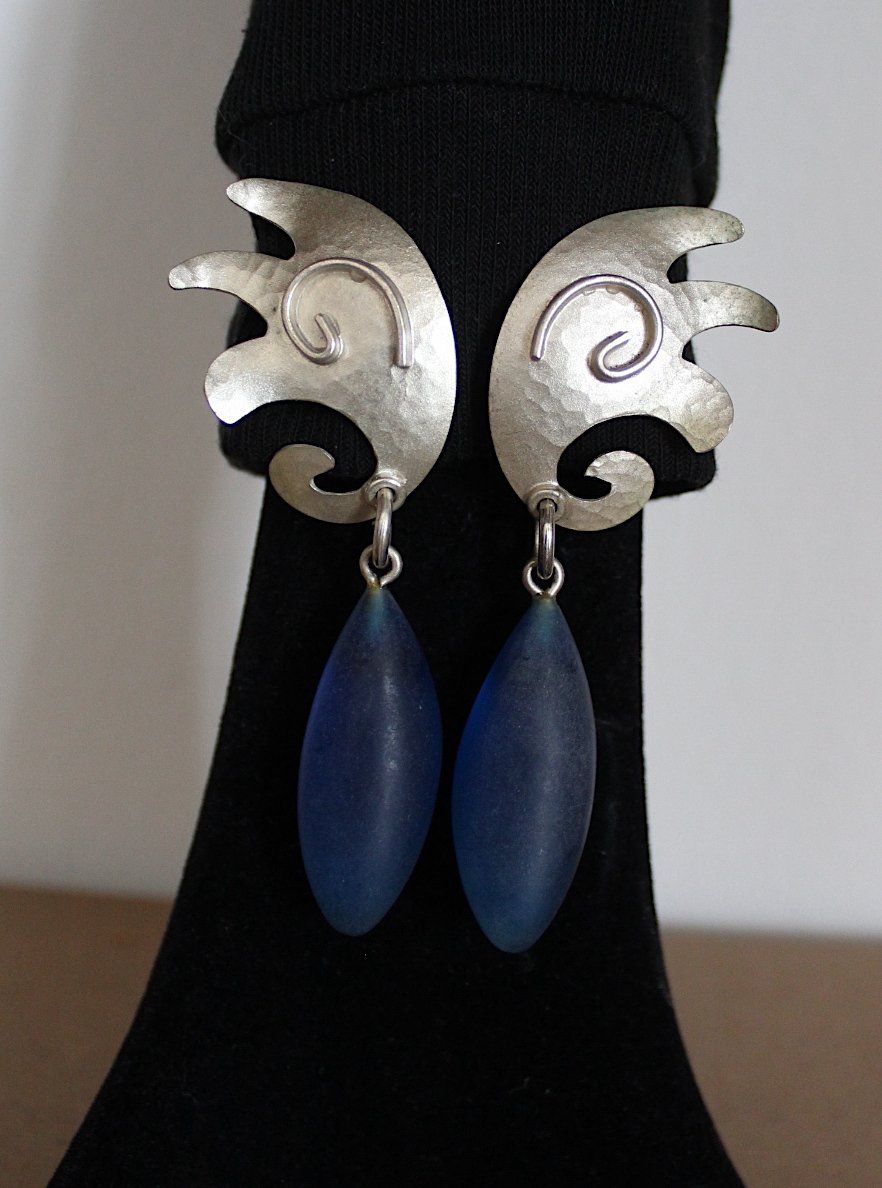 Orecchini pendenti & Orecchini a lobo: Vintage Ohrhänger, Länge ca.8.3 cm. – Usato da Locarno venduto da madame-tus-sauds 4
