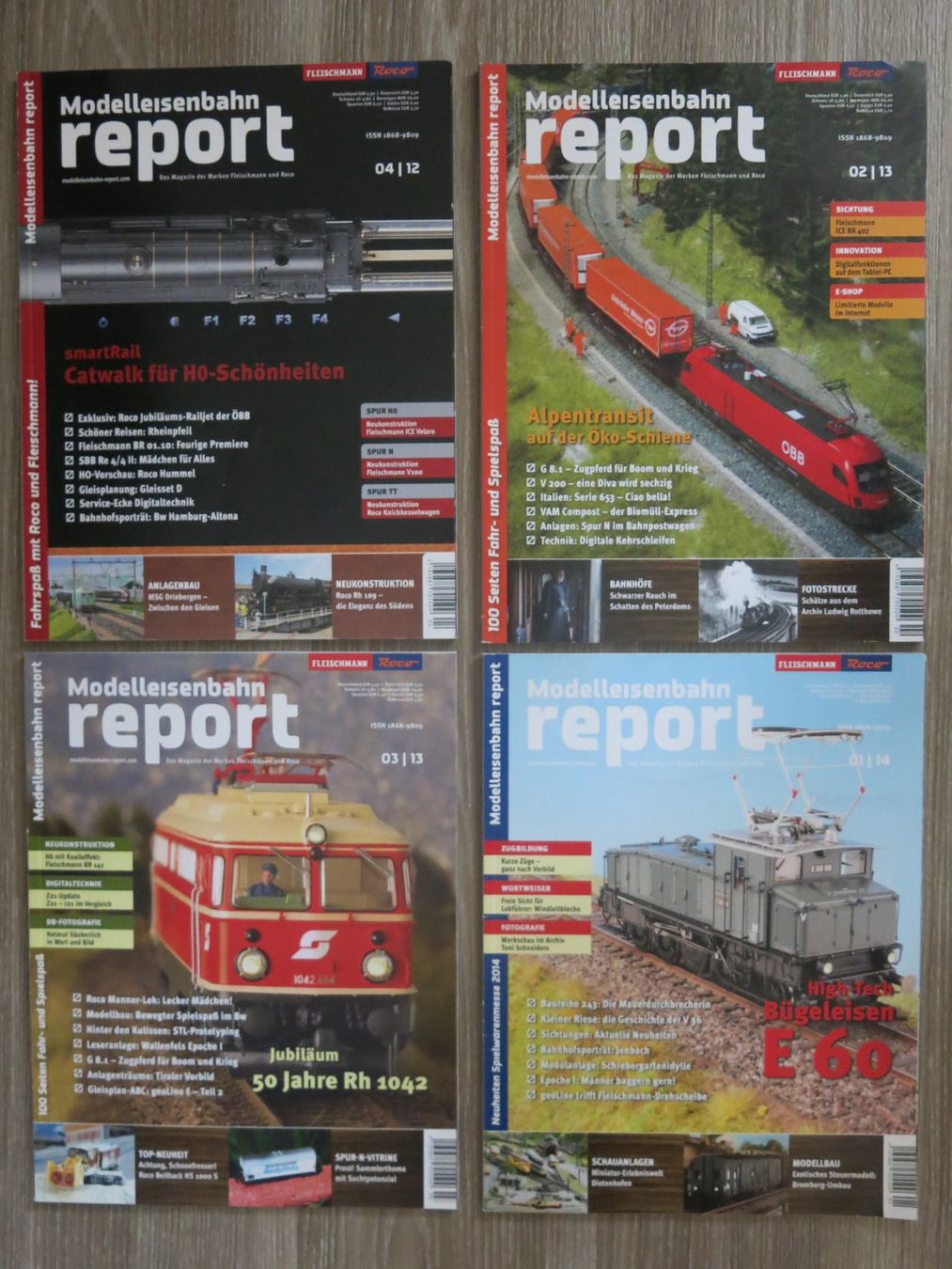 Zeitschriften & Magazine: 4x Modelleisenbahn Report Hefte – Gebraucht aus Birsfelden von myshop 1