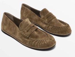 Massimo DUTTI Elegante Wildleder Loafers, Gr.39!