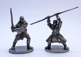 STAR WARS DARTH MAUL QUI GON JINN PEWTER FIGURES