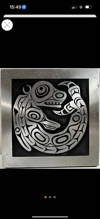 Sculture & Statue: Indianische Relief Totem Platte – Usato da Seuzach venduto da Wolf936