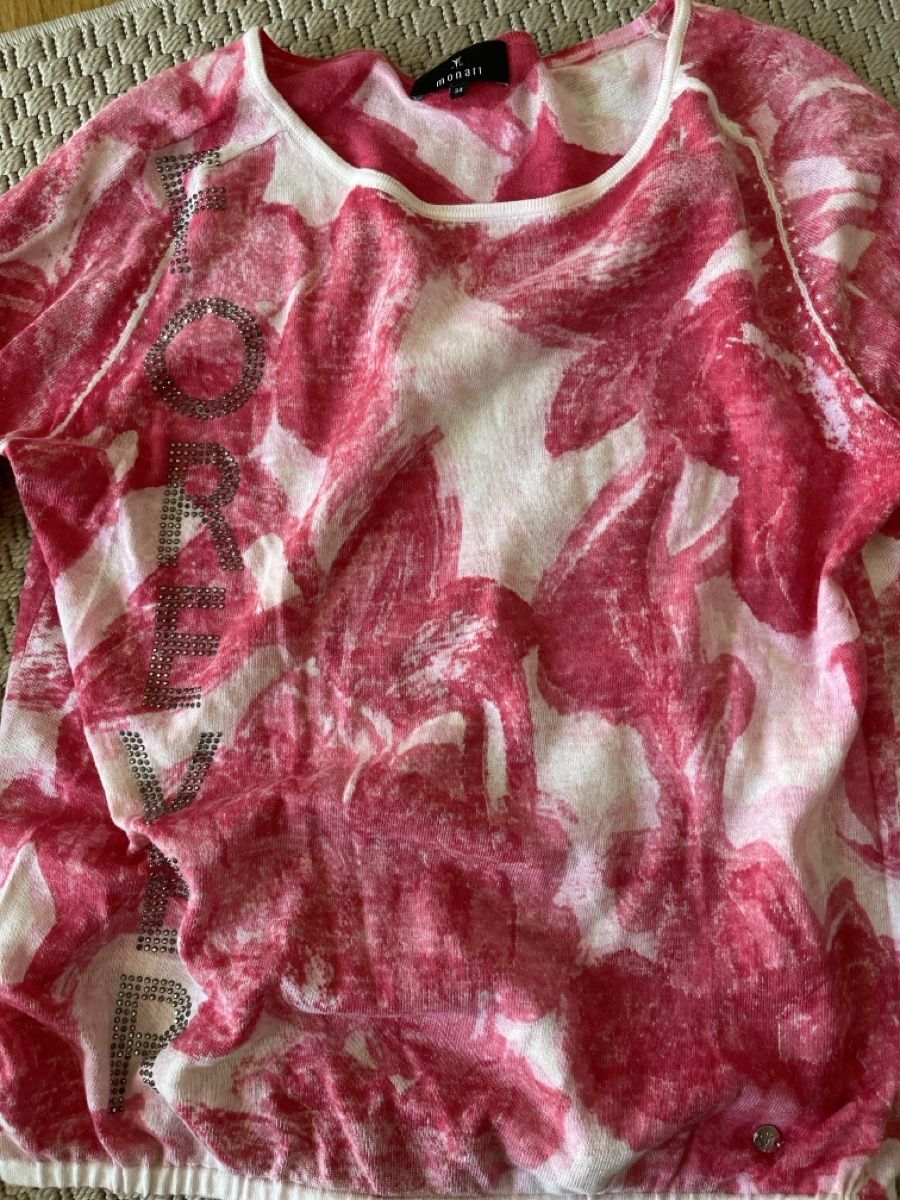 Monari Pulls & Sweat-shirts: Pullover mit Blumenmuster, Monari, 36 – D'occasion à Solothurn par Bobesch08 6
