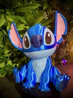 Figurine Stitch Bleue Métallique, Déco Été Parfaite 🤩