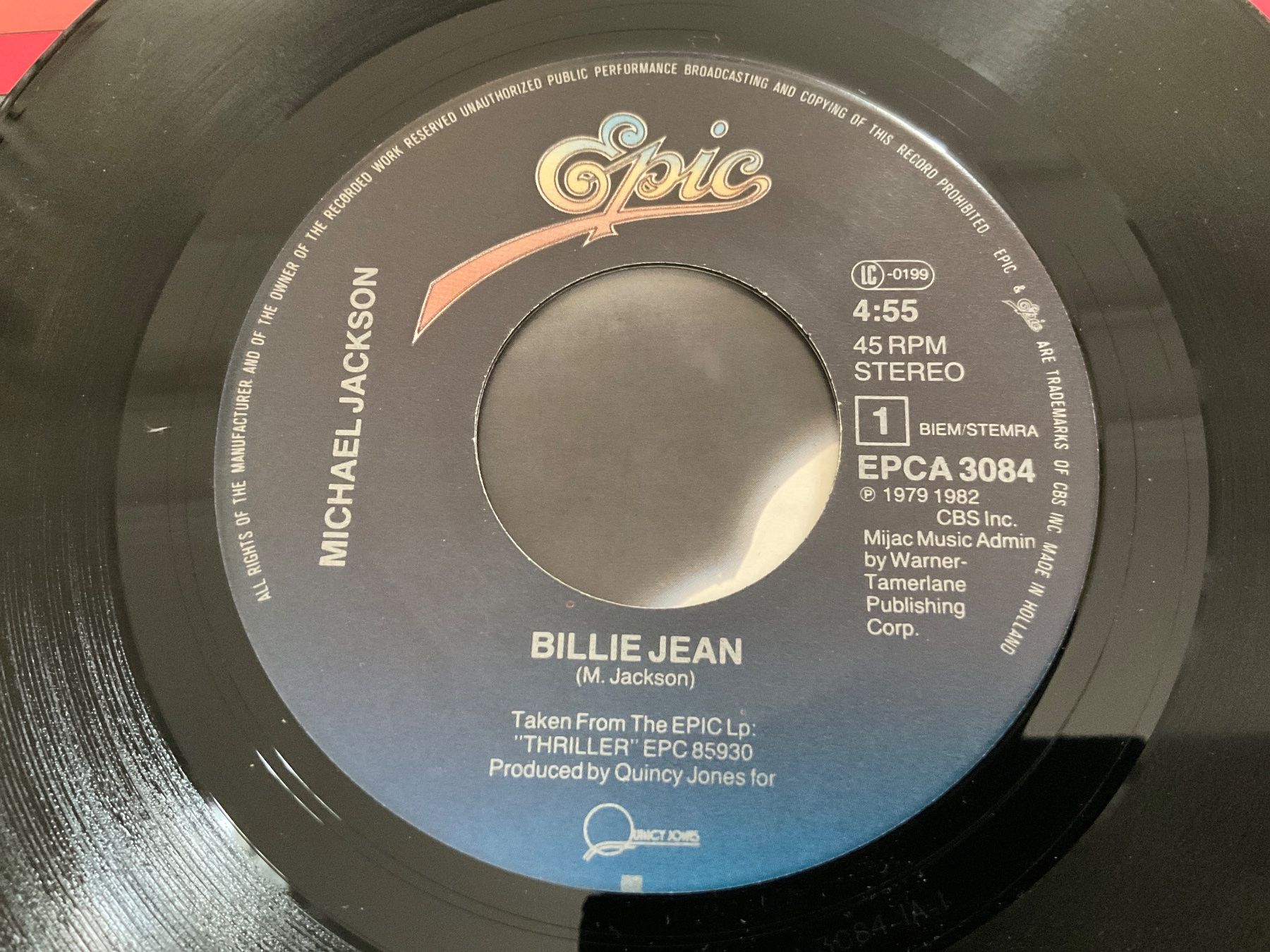 Schallplatten: Michael Jackson Billy Jean Single7 – Gebraucht aus Delémont von vinylfreak01 2