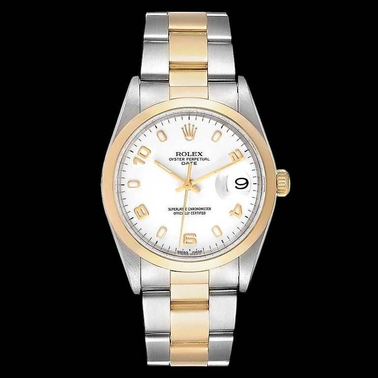 Rolex Orologi: Rolex Date Ref. 15203 acc/oro FULL SET 2007 - 34 MM – Usato da Grancia venduto da Gioielleria_DoroTi