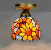 Plafonnier  style Tiffany en vitrail salon, cuisine,chambre