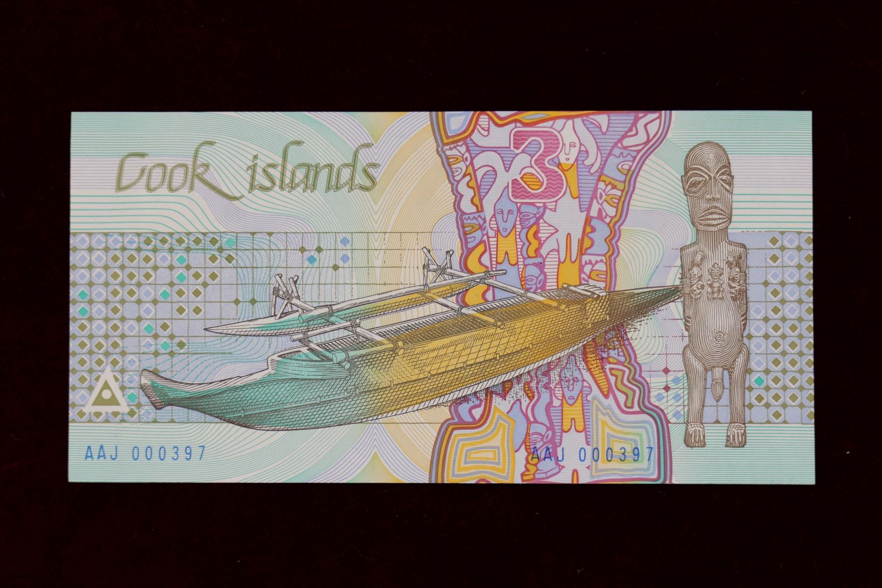 Banconote: 3 Dollars - Cook Islands – Usato da Morcote venduto da AmbiveriLeo 1