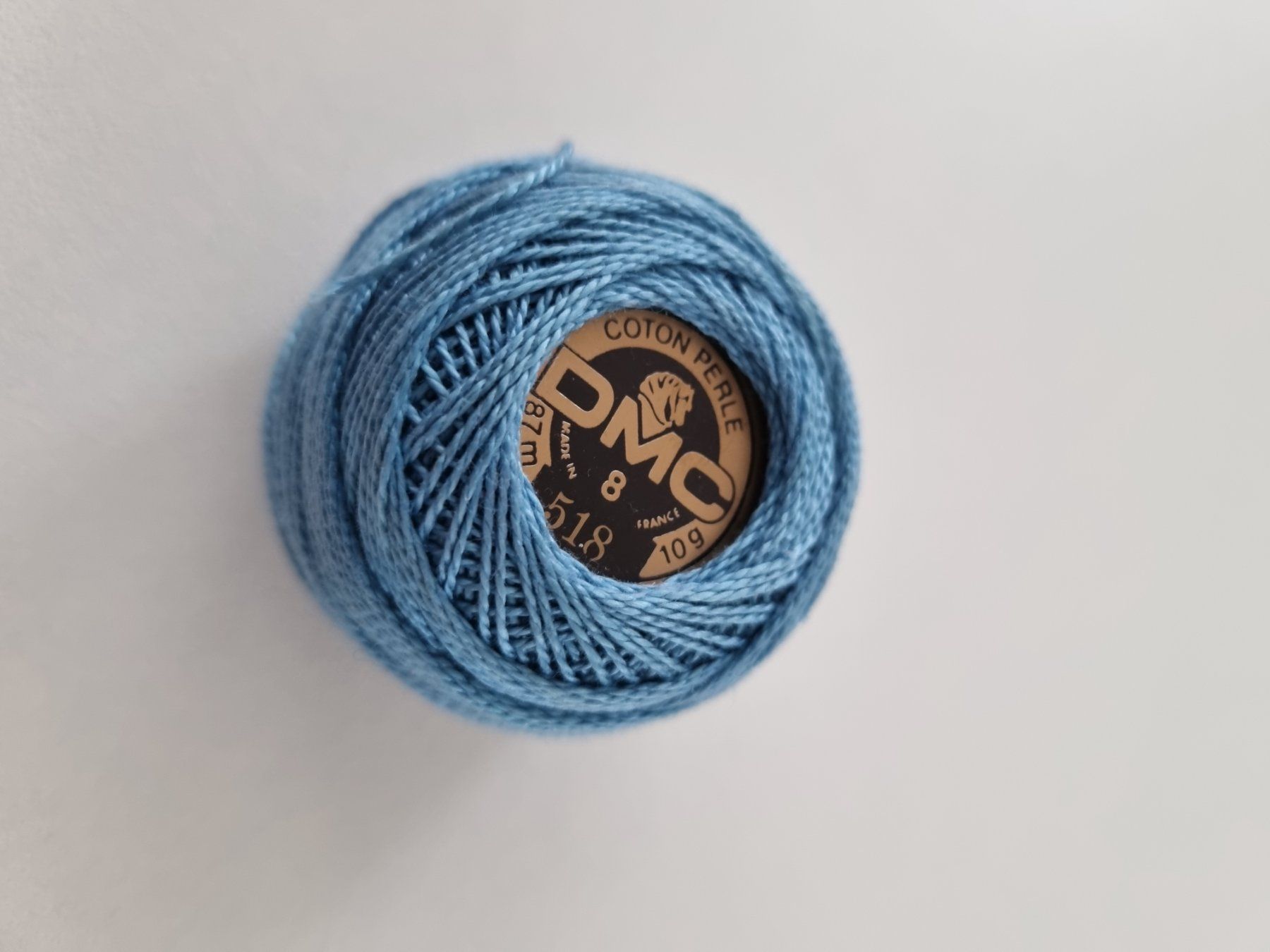 Cordicelle & Fili: DMC Coton Perlé Nr. 8 Royal Navy Palette 4 Farben – Nuovo e nell'imballaggio originale da Mels venduto da DACRI 1