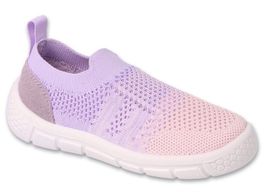 Slip-On Gr. 24 Mädchen Lila/Rosa (Socken-Schuh) - NEU