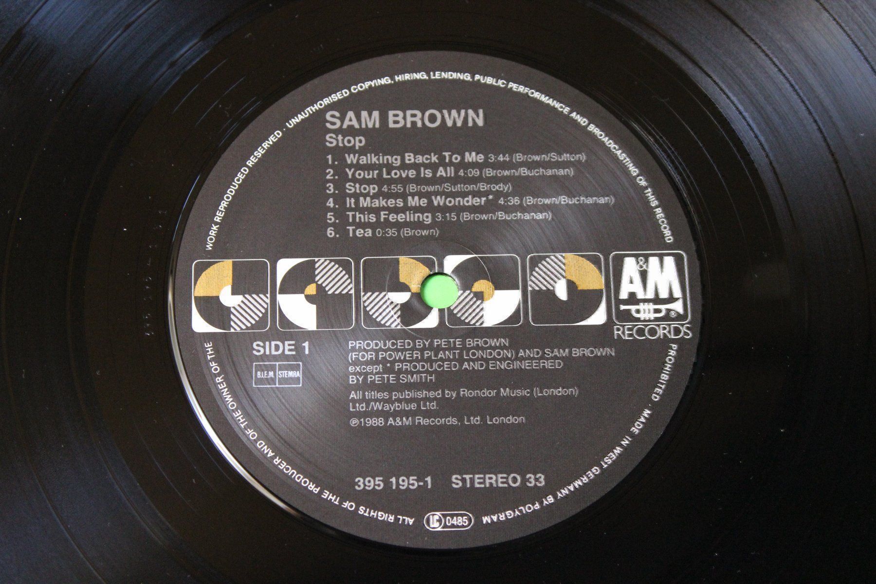 Vinyles: Sam Brown - Stop! LP Vinyl 1988 – D'occasion à Tübach par JamesStone 3