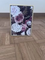 Goldener Bilderrahmen mit Rosenmuster Vintage