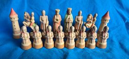 Jeu d'échecs vintage figurines made in Italie