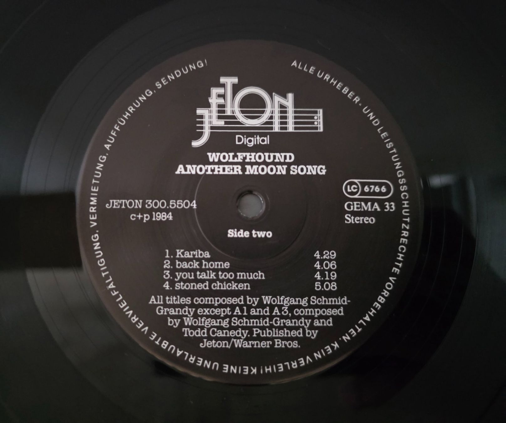 Dischi in vinile: Wolfhound LP – Another Moon Song – Usato da Root venduto da atelier22 2