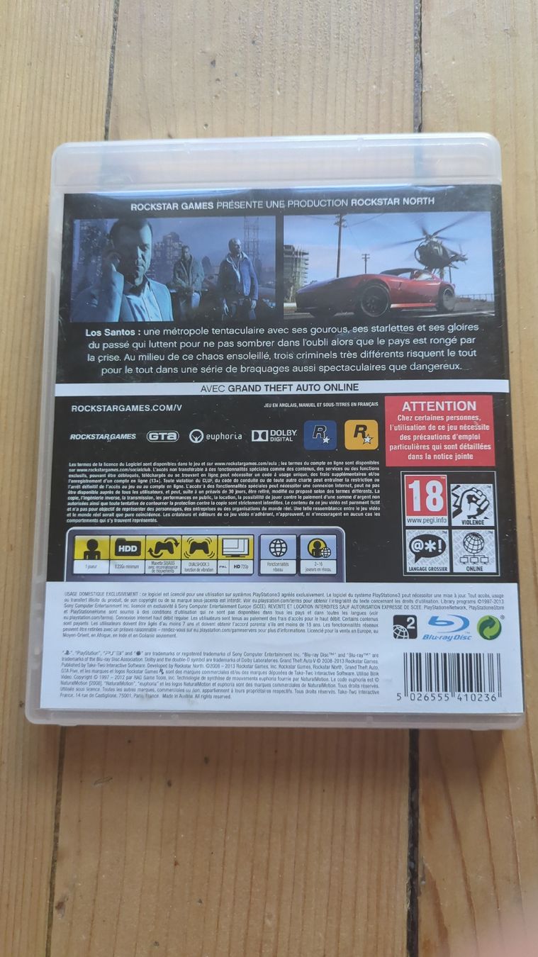 Sony Jeux: Grand Theft Auto V PS3  – D'occasion à Genève par ims1 3