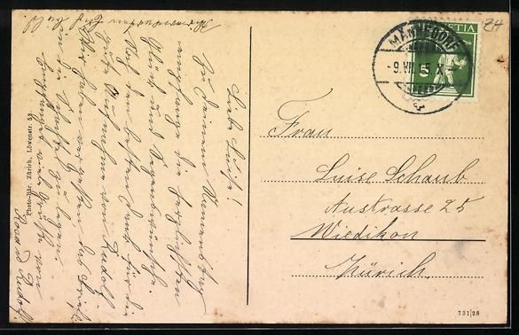 Cartoline postali: Männedorf, Restaurant und Bäckerei Fri – Usato da Berlin venduto da bartko-reher 1