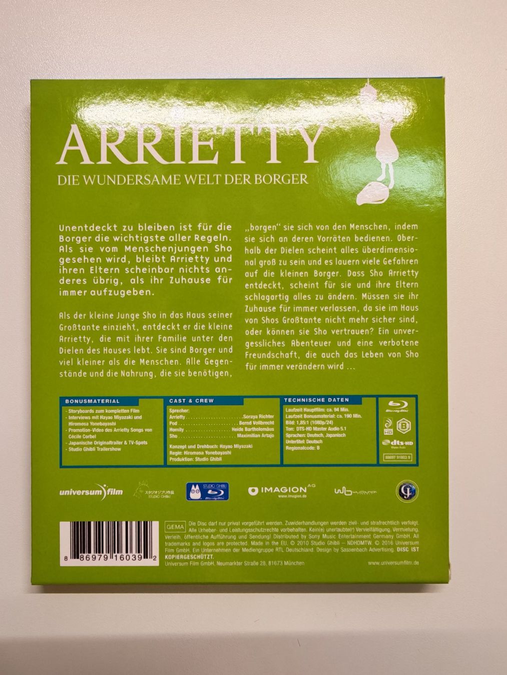 Alle DVDs: Arrietty – Gebraucht aus Liestal von Kratzilla 2