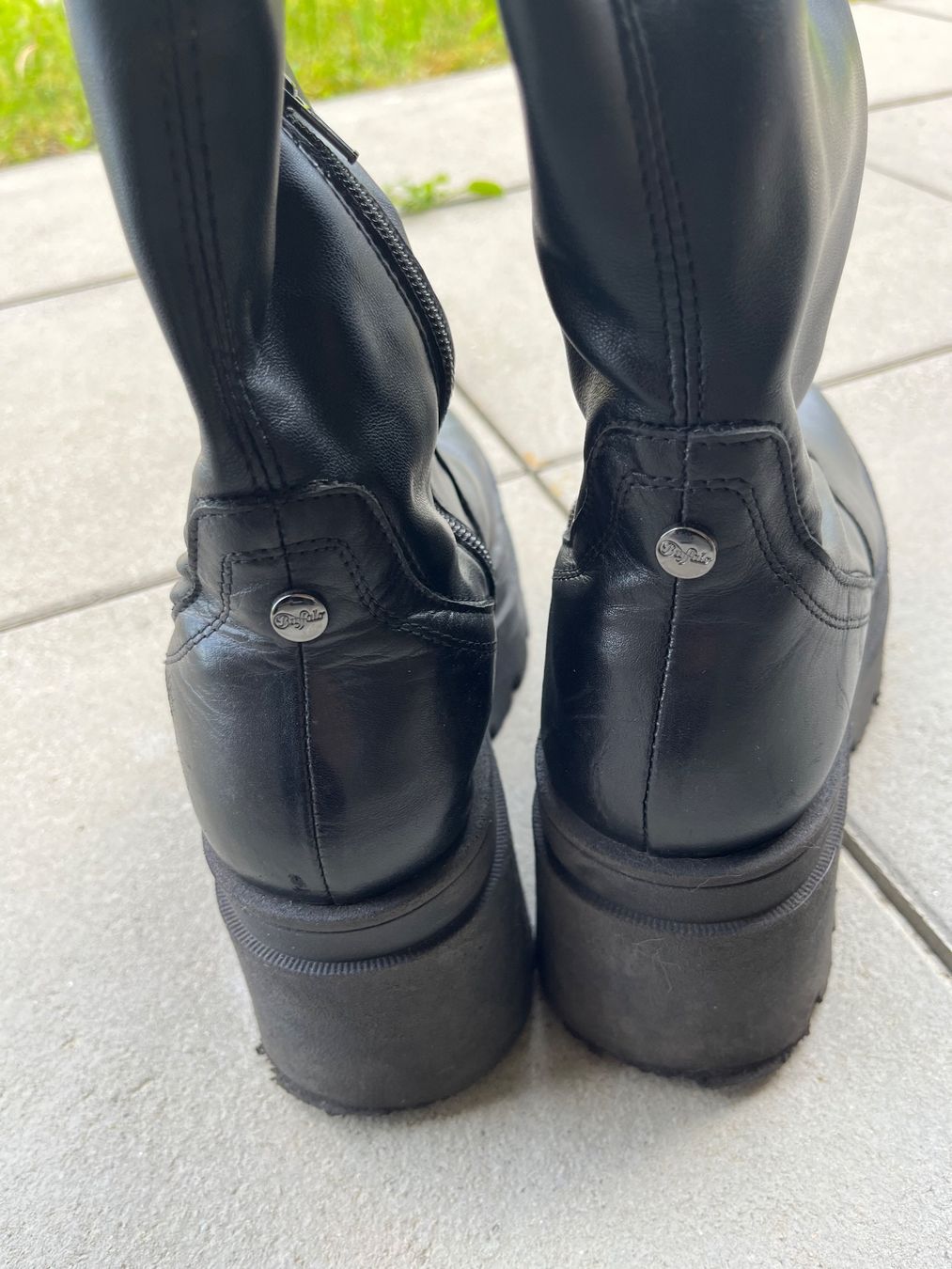 Buffalo Scarpe da donna: Buffalo Plateau Stiefel Schwarz Gr. 37 Leder – Usato da Neuenkirch venduto da the_7pdb 2