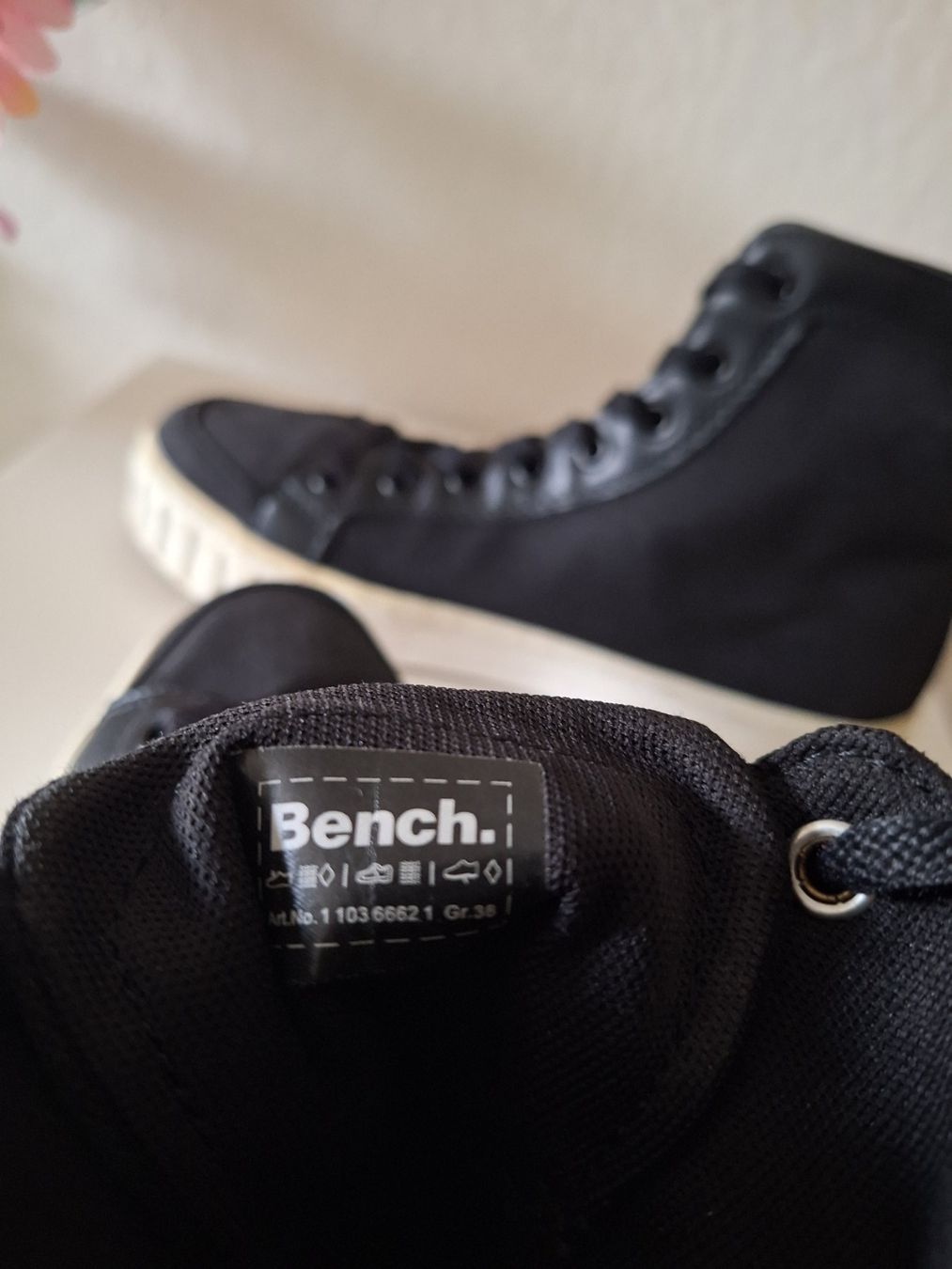 Bench Scarpe da donna: Bench High-Top Sneaker schwarz Grösse 38 – Usato da Worb venduto da nfsolutions 3