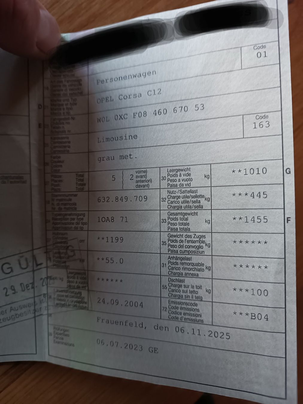 Opel Autos: Opel Corsa C 1.2, JG 2004, Auto – Gebraucht aus Erlen von Gaewi 1
