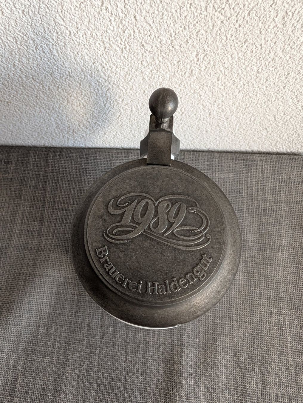 Haldengut Bicchieri: Haldengut-Bierkrug mit Zinndeckel – Usato da Bern venduto da ari_66yc 1
