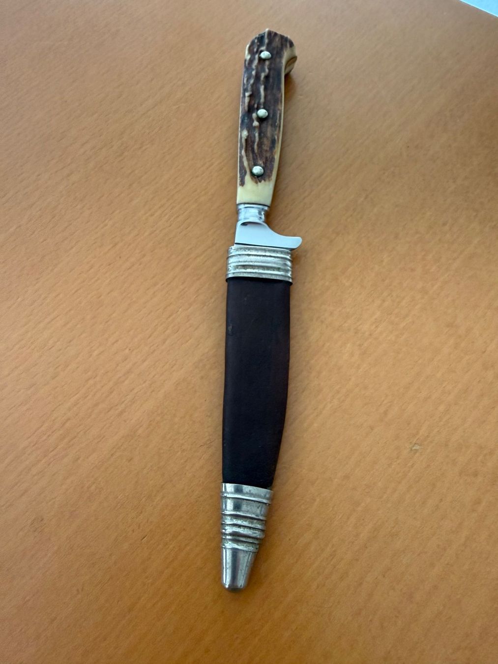 Solingen Accessori: Othello Jagdmesser, Hirschhorngriff, Antik – Usato da Fehraltorf venduto da bruggin 8