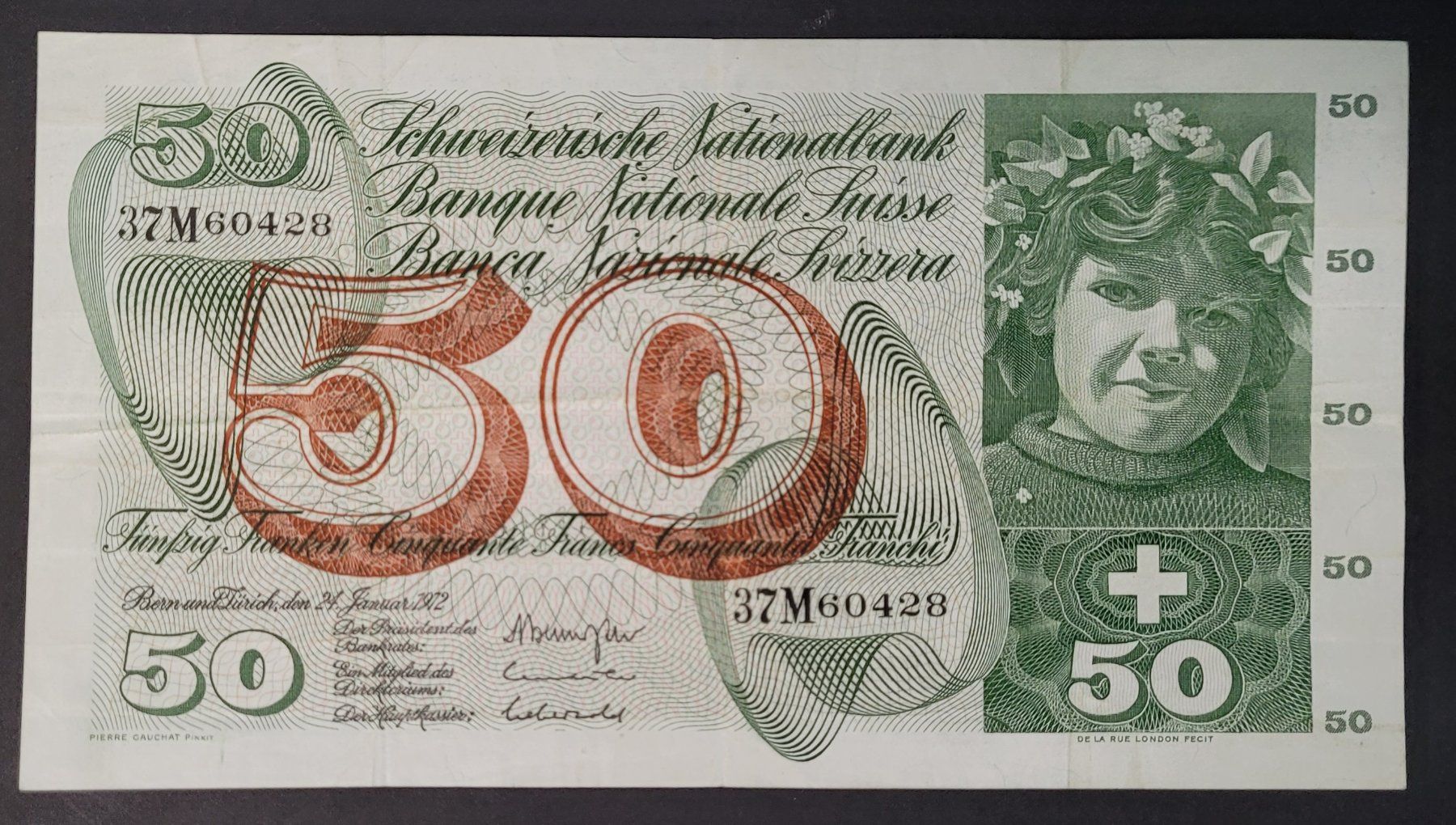 Banconote: 50 SCHWEIZER FRANKEN 1972 – Usato da Mumpf venduto da antonio_schweiz_961