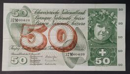 50 SCHWEIZER FRANKEN 1972