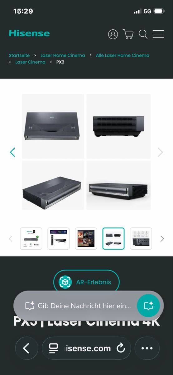 Hisense Heimkino: HISENSE PX3 PRO INKL. SOUNDSYSTEM – Neu (gemäss Beschreibung) aus MÄNNEDORF von ROXYBOY 2