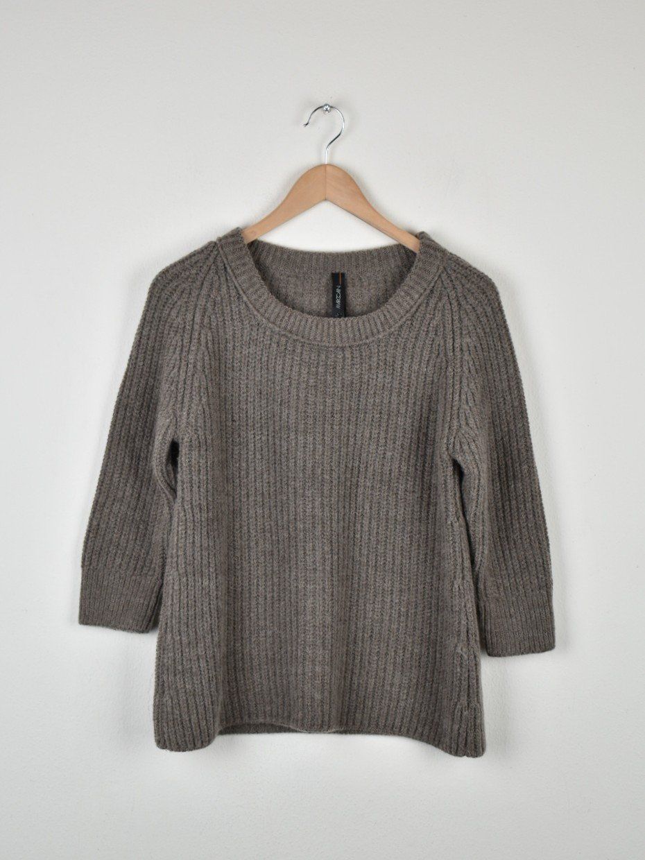 Marc Cain Maglioni & Felpe: Marc Cain Strickpullover Gr.N2, taupe, mit Schurwolle&Alpaka – Nuovo (secondo la descrizione) da Nürensdorf venduto da 2ND_STORY