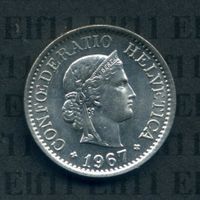 CHF___0.10 1967 -stgl 10 Rappen