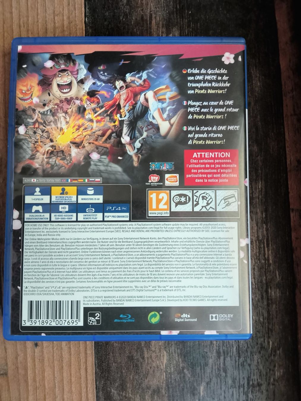 Sony Spiele: One piece pirate warriors 4-PS4 – Gebraucht aus Renens VD von klovir 1