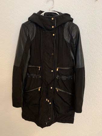 H&M Mantel / Jacke schwarz gold Gr. 34 / XS / S