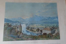Umgebung bei THUN Litho G.Lory / Hürlimann