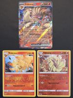3× Vulnona inkl. Reverse Holo + Vulnona ex Pokémon Karte -DE