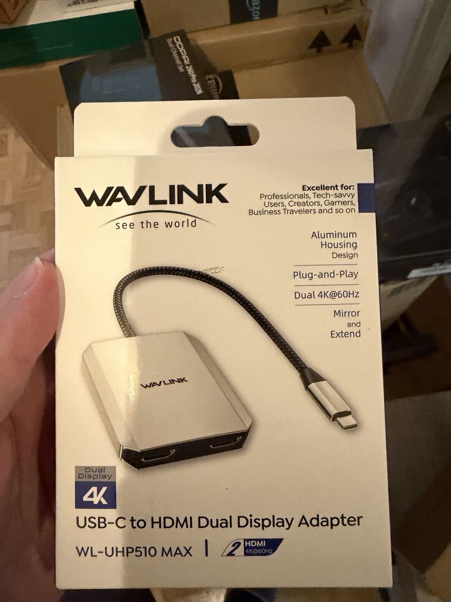 Adattatori: WAVLINK Adaptateur USB-C vers HDMI Double affichage 4K – Nuovo e nell'imballaggio originale da Lausanne venduto da gio_qwg7