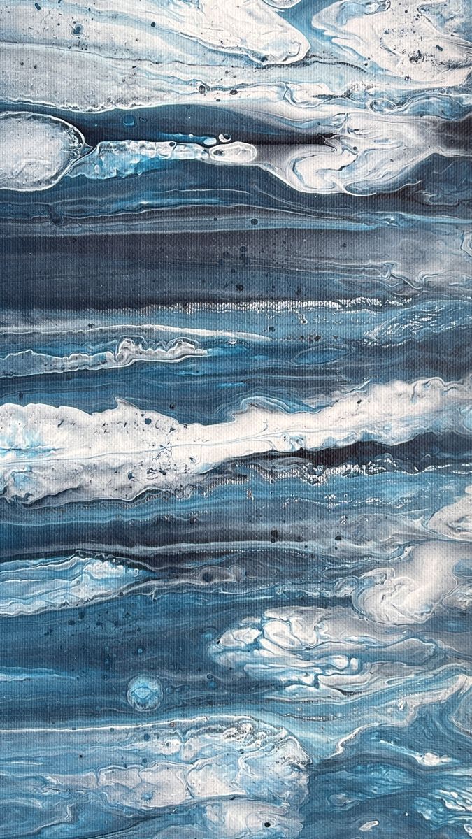 Dipinti: Abstraktes Acryl Bild "Meeresbrise" Leinwand – Nuovo (secondo la descrizione) da Hochdorf venduto da Jasminurschel 2