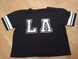 Schwarzes T-Shirt LA Print Grösse 170/176