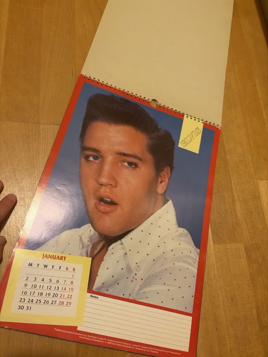 Calendari: ELVIS official Calendar 1989 – Usato da Winterthur venduto da chr_qrt2 4