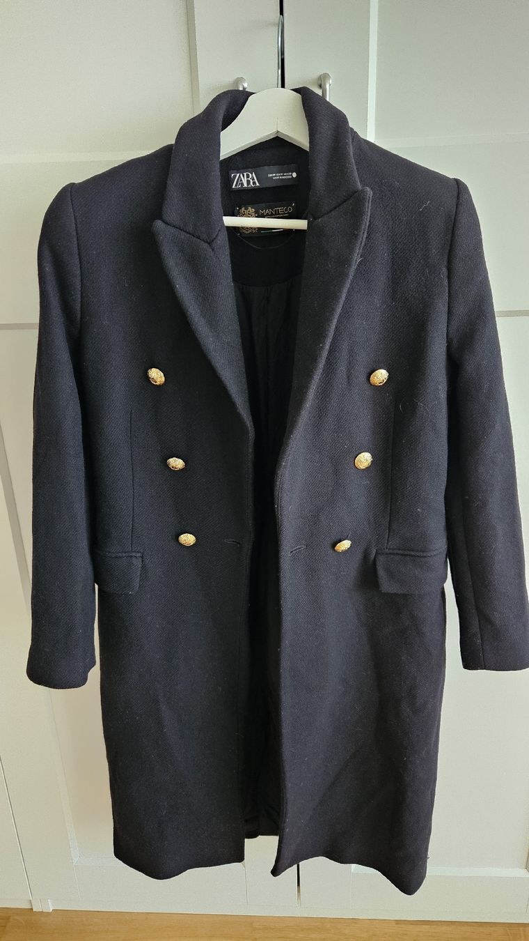 Zara Cappotti: Zara Damen Mantel, Schwarz, Grösse M – Usato da Wetzikon ZH venduto da ELIVNE