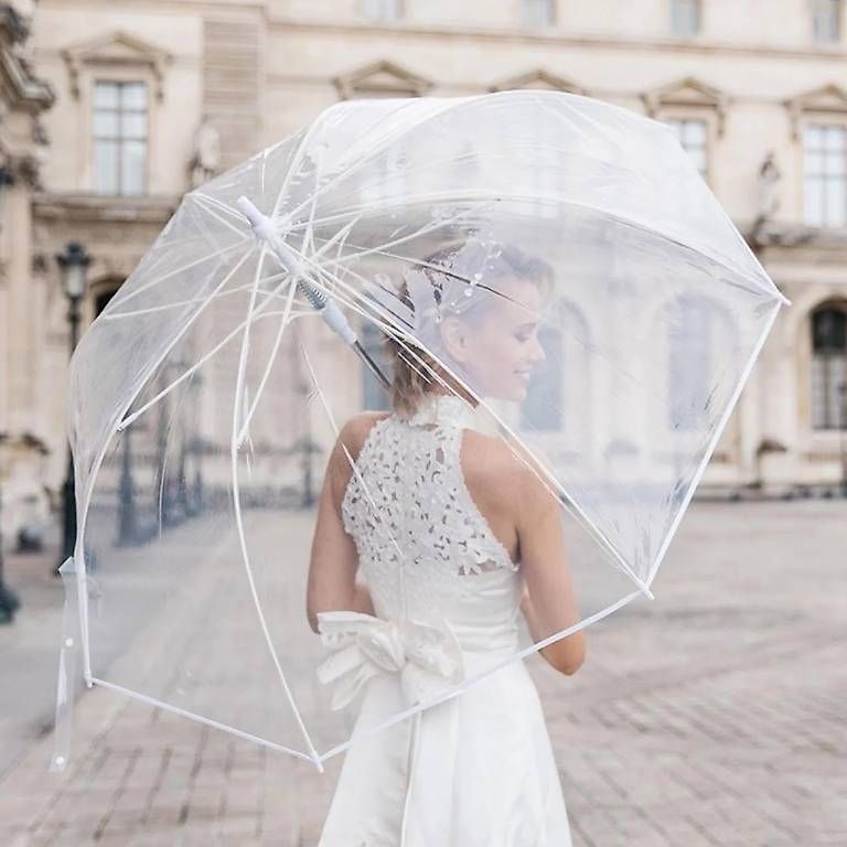 Ombrelli: 2 Regenschirme Hochzeit transparent/ durchsichtig – Usato da Winterthur venduto da cesteffani 4