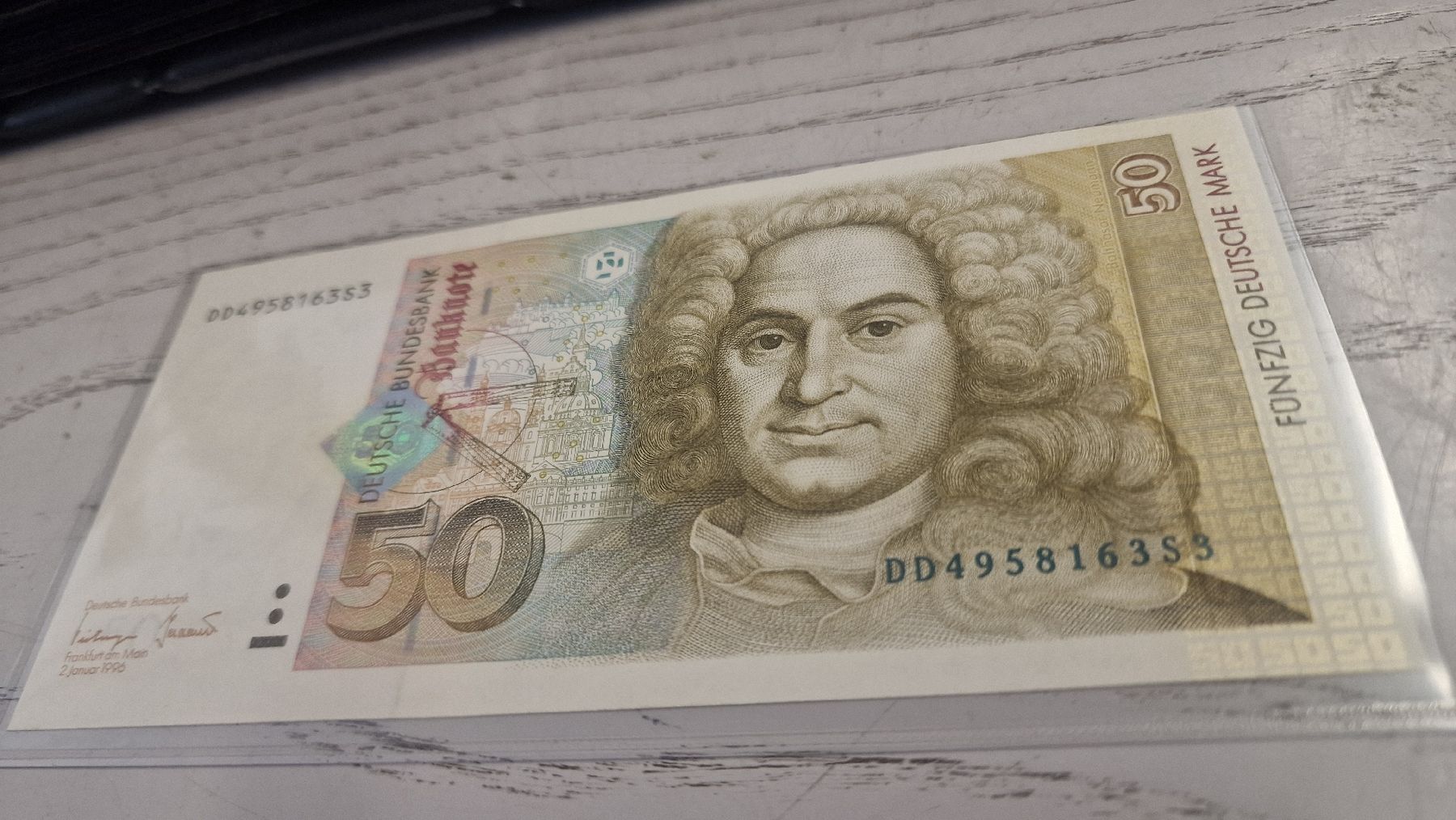 Billets de banque: 50 Deutsche Mark Banknote 1996  – Neuf avec emballage d'origine à Herisau par Antiques.AR